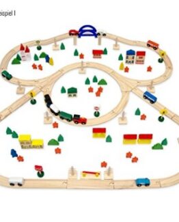 circuito de tren y pueblo de madera comprar online