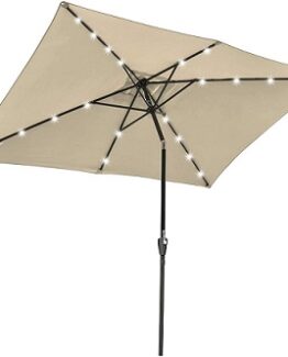 parasol jardin luz led precio barato online