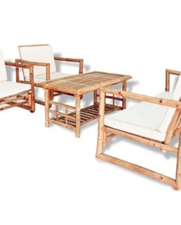 conjunto muebles jardin bambu precio barato online